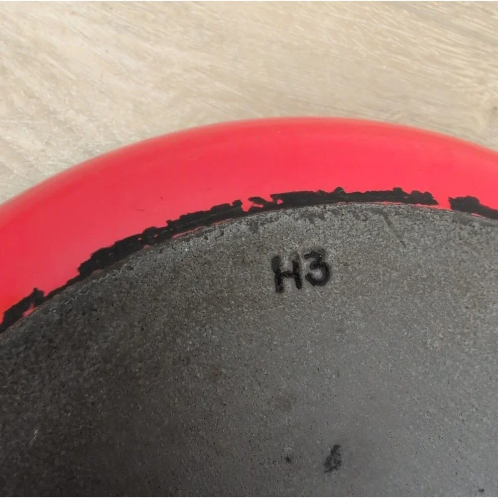 Le Creuset Doufeu Enamel Cast Iron Dutch Oven W/ Lid Red #24 4.5QT France